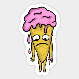 MELTING ICE CREAM Sticker